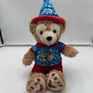 Disney Duffy Bear 2014 Wizard Mickey Mouse Outfit Plush Stuffed Animal Toy
